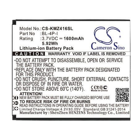 Bsc Preferred Dexp IXION X lte 4.5 Mobile Phone Replacement Battery CS-KMZ416SL.1
